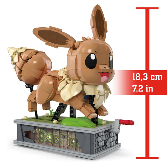 MEGA Pokémon Motion Eevee Building Toy Kit (1366 Pieces) For Collectors