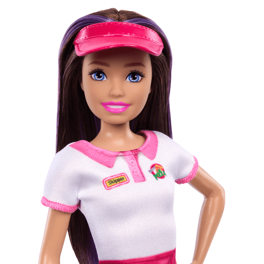 Barbie Skipper First Jobs, Pizzeria Waitress Doll With Accessories, includes Pizza & Takeout Box