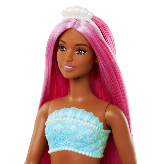 Barbie Mermaid Dolls With Colorful Hair, Tails And Headband Accessories