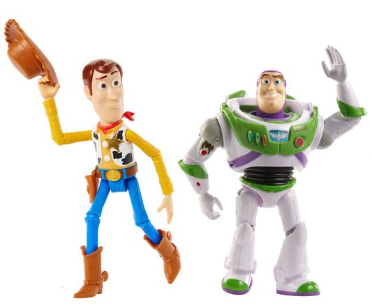Disney And Pixar Toy Story 7-Inch Woody And Buzz Action Figure Toys 2-Pack, Pizza Planet Adventure