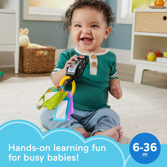 Fisher-Price Laugh & Learn Play & Go Activity Keys Baby & Toddler Musical Learning Toy, Multilanguage Version