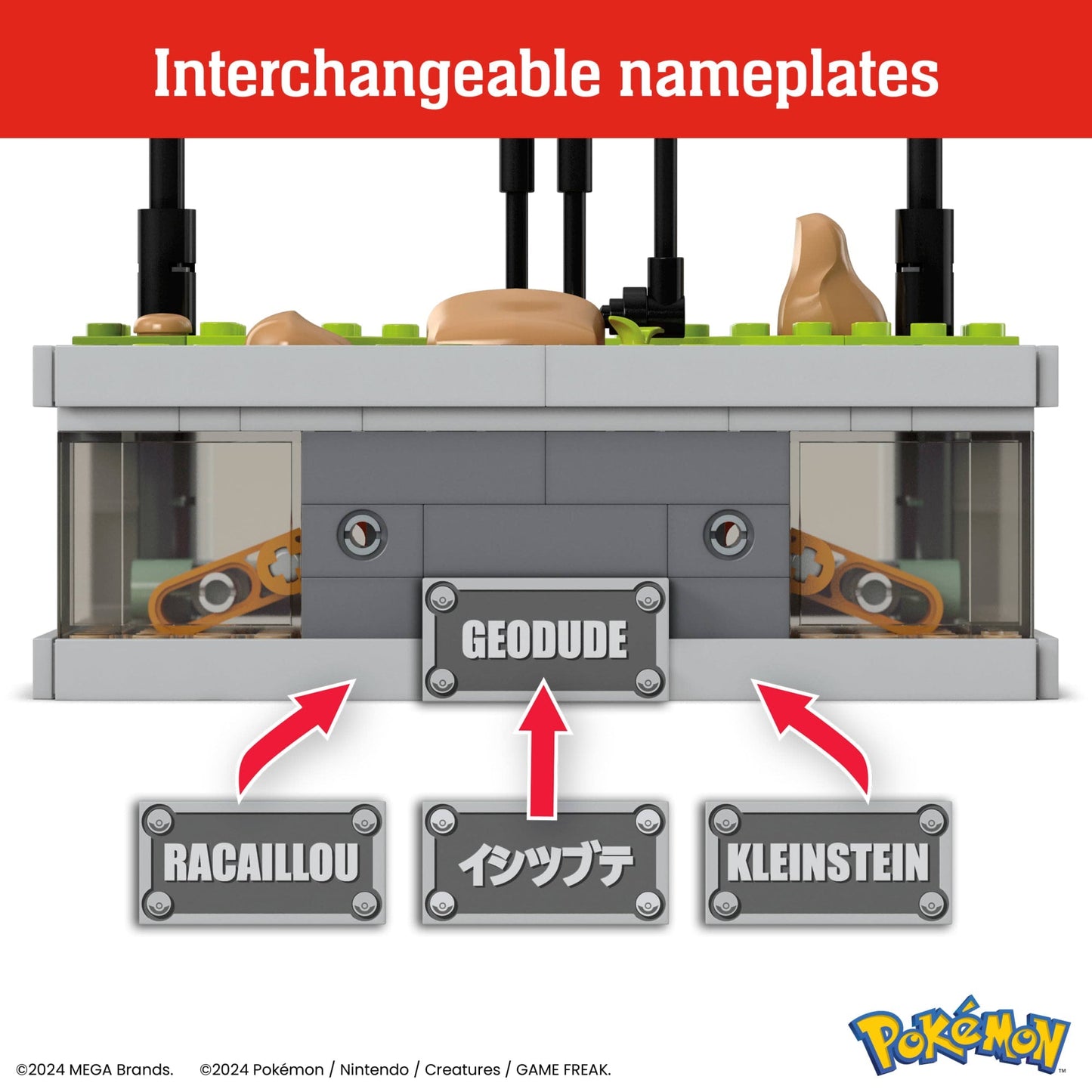 MEGA Pokémon Mini Motion Geodude Building Kit With Motion (354 Pieces) For Collectors