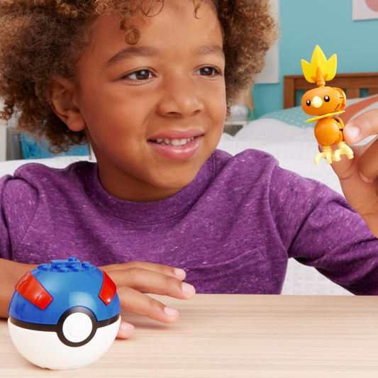 MEGA Pokémon Torchic Building Toy Kit, Poseable Action Figure (20 Pieces) For Kids