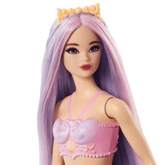 Barbie Mermaid Dolls With Colorful Hair, Tails And Headband Accessories