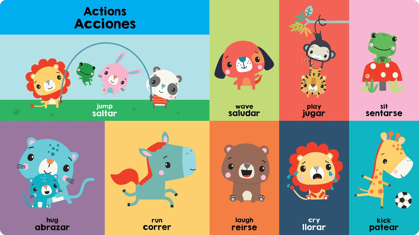 Fisher-Price First 100 Words (Primeras 100 Palabras) Board Book in English & Spanish
