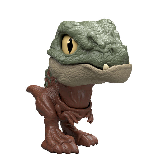 Jurassic World Mighty Little Biters Dinosaur Toy With Bite Action, Eye Change, Collectible Figure