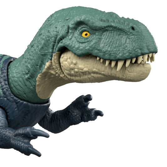 Jurassic World Rebirth Strike Attack Nanotyrannus Dinosaur Toy, Single Strike Action, Authentic & Posable