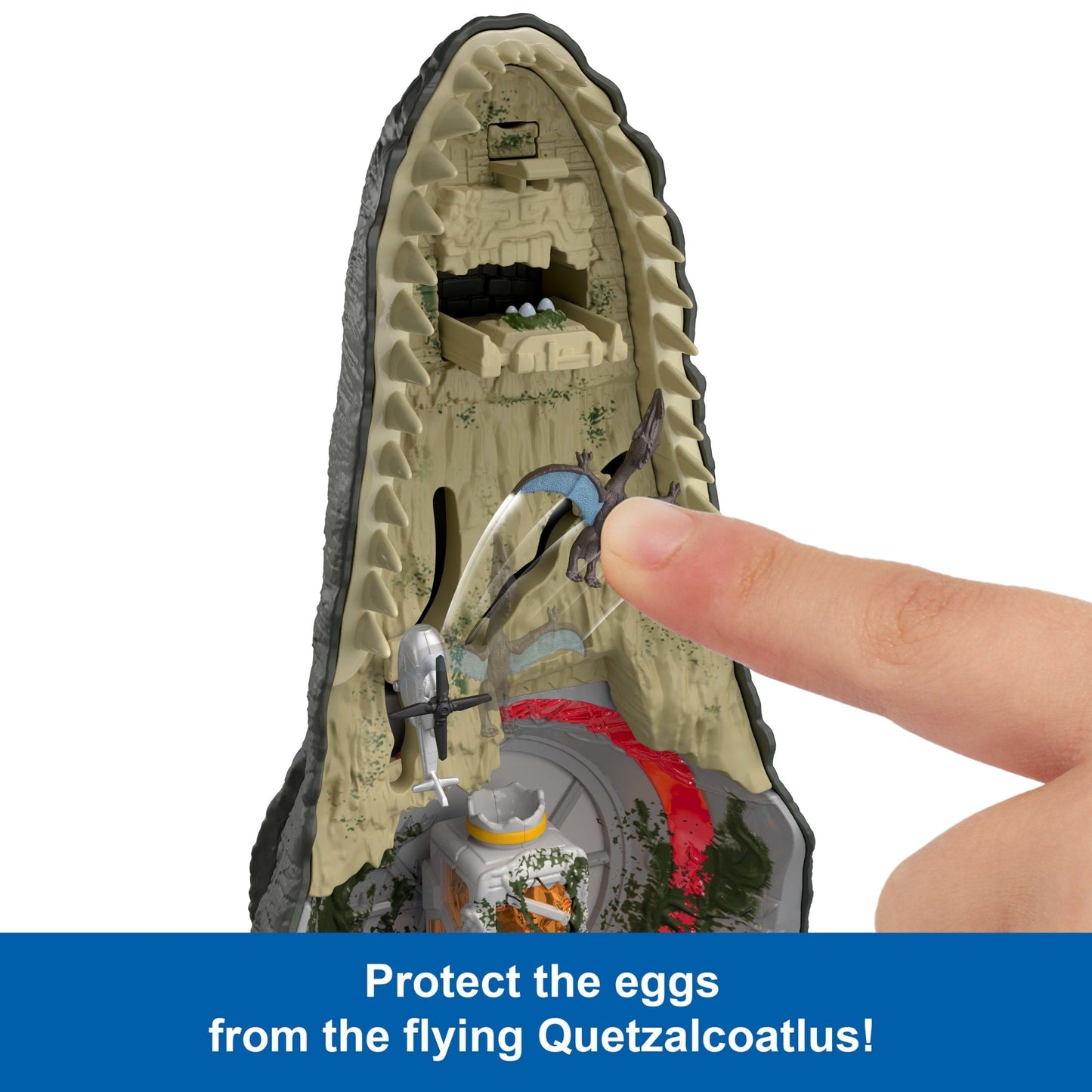 Jurassic World Rebirth Deluxe Mosasaurus Playset, 7 interactive Features & Sound Fx, 6 Micro Figs