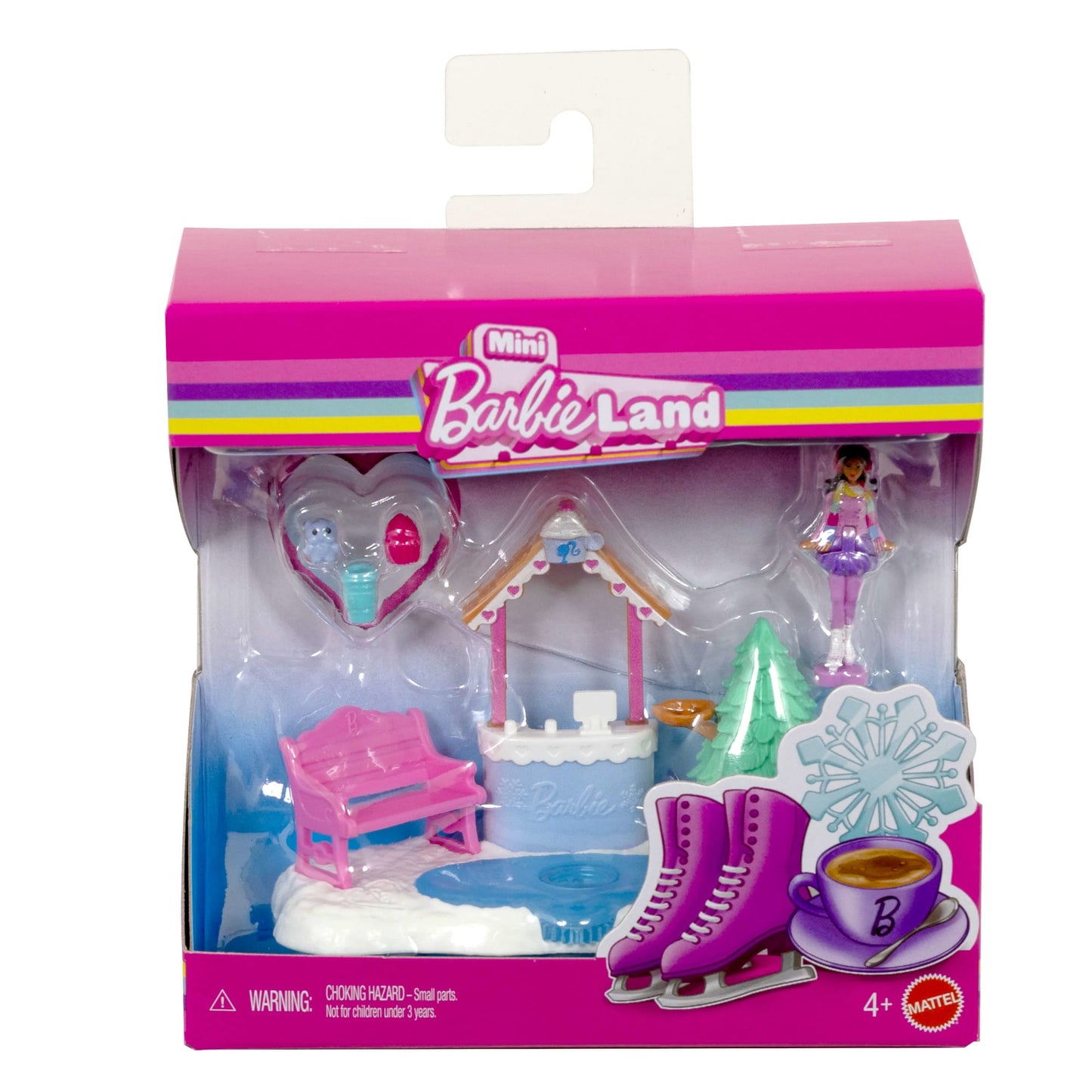 Barbie Mini Barbie Land Doll House Playsets With 1.5-Inch Doll, Furniture & Accessories