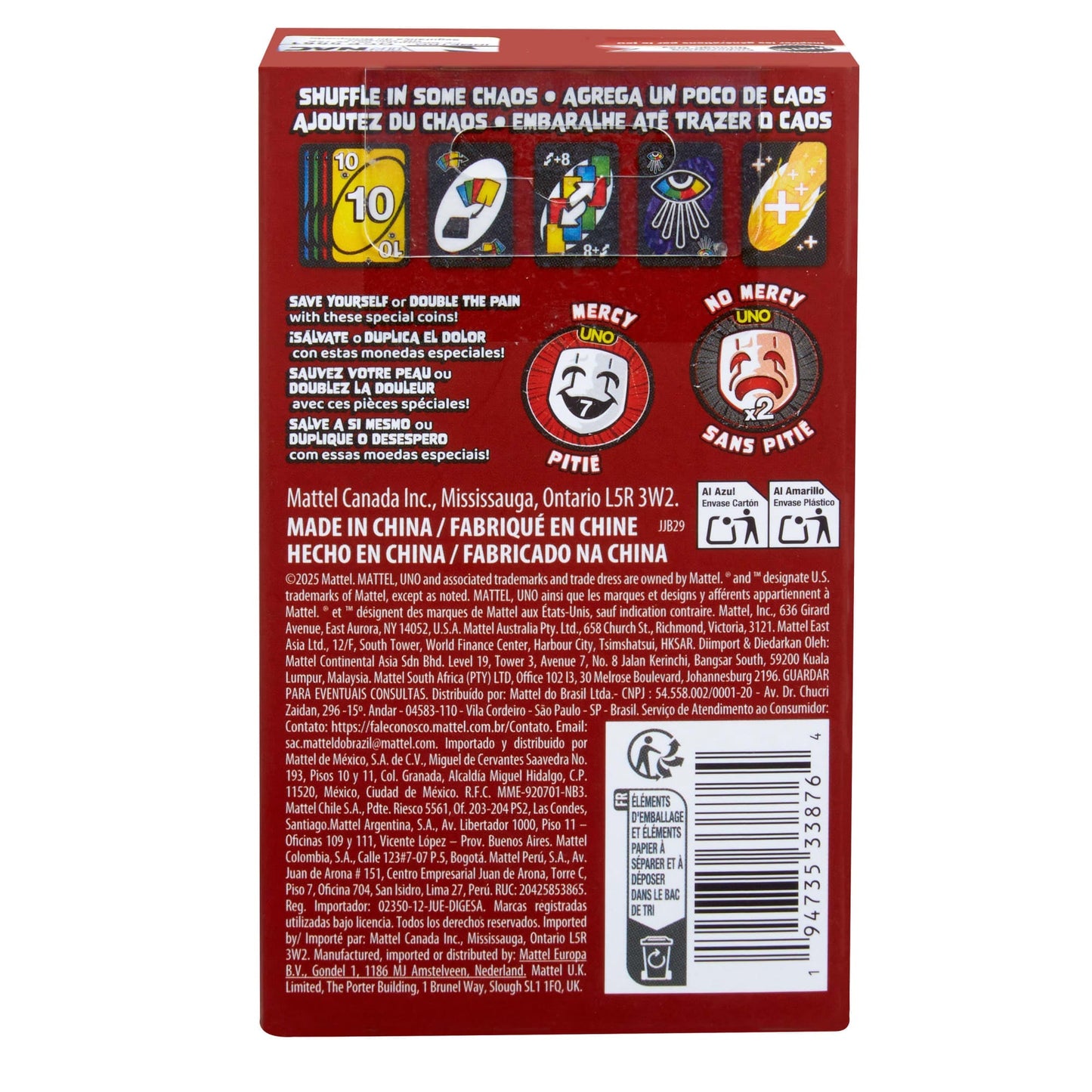 UNO Show ‘Em No Mercy Card Game Expansion Pack For Kid, Adult & Family Nights & Parties