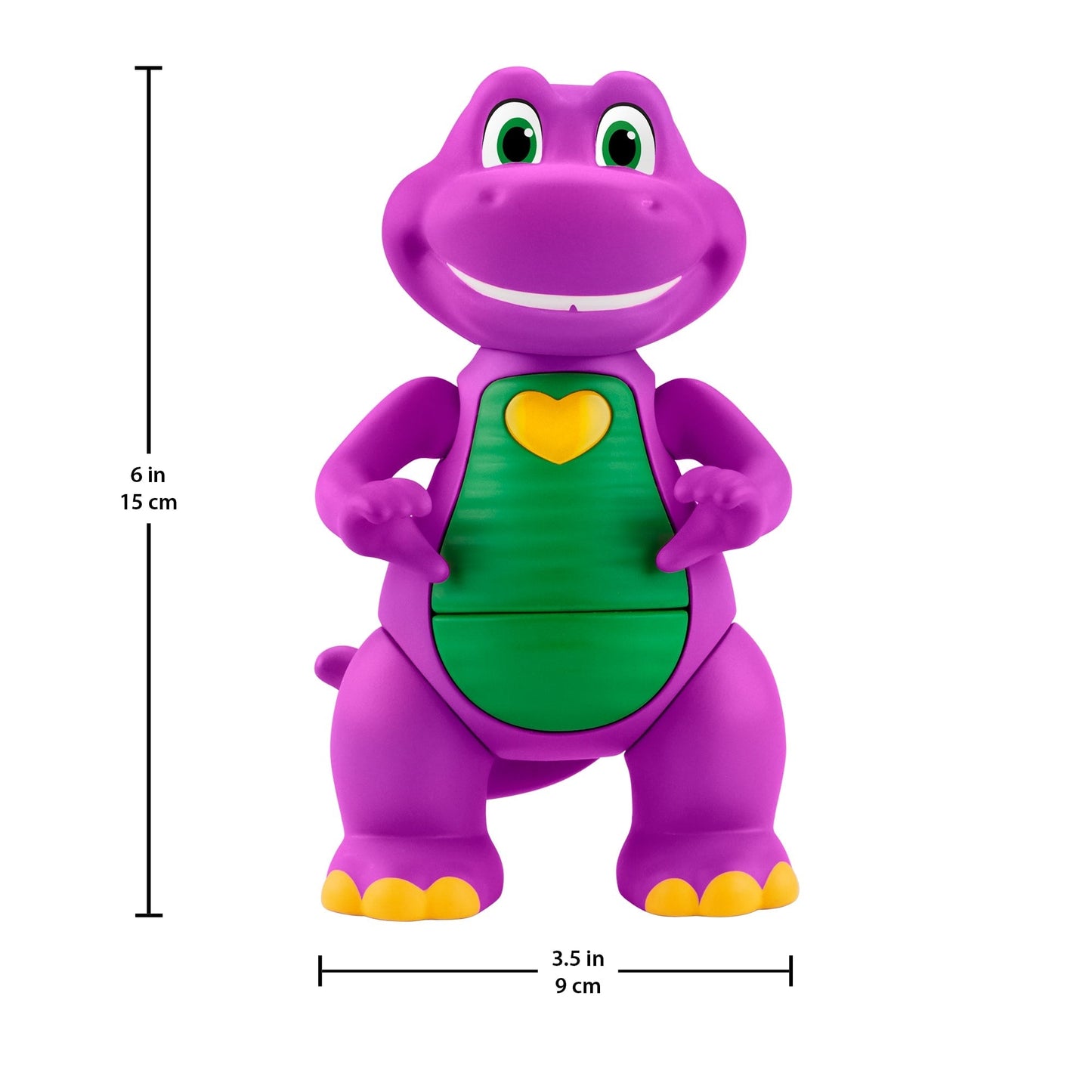 Fisher-Price Barney's World Heart Hands Barney Toy Figure With Music & Lights For Kids