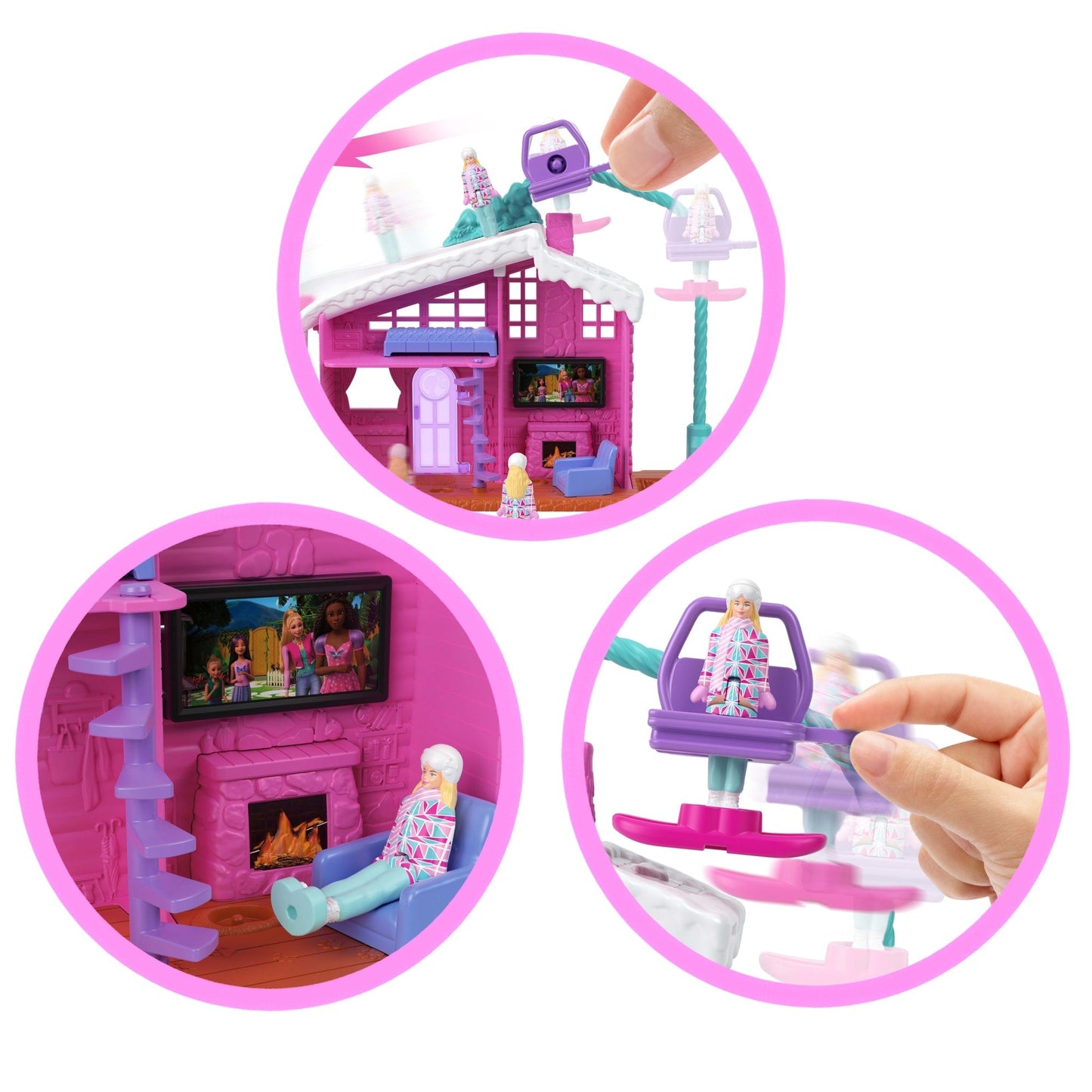 Barbie Mini Barbie Land Doll House Playsets With 1.5-Inch Doll, Furniture & Accessories