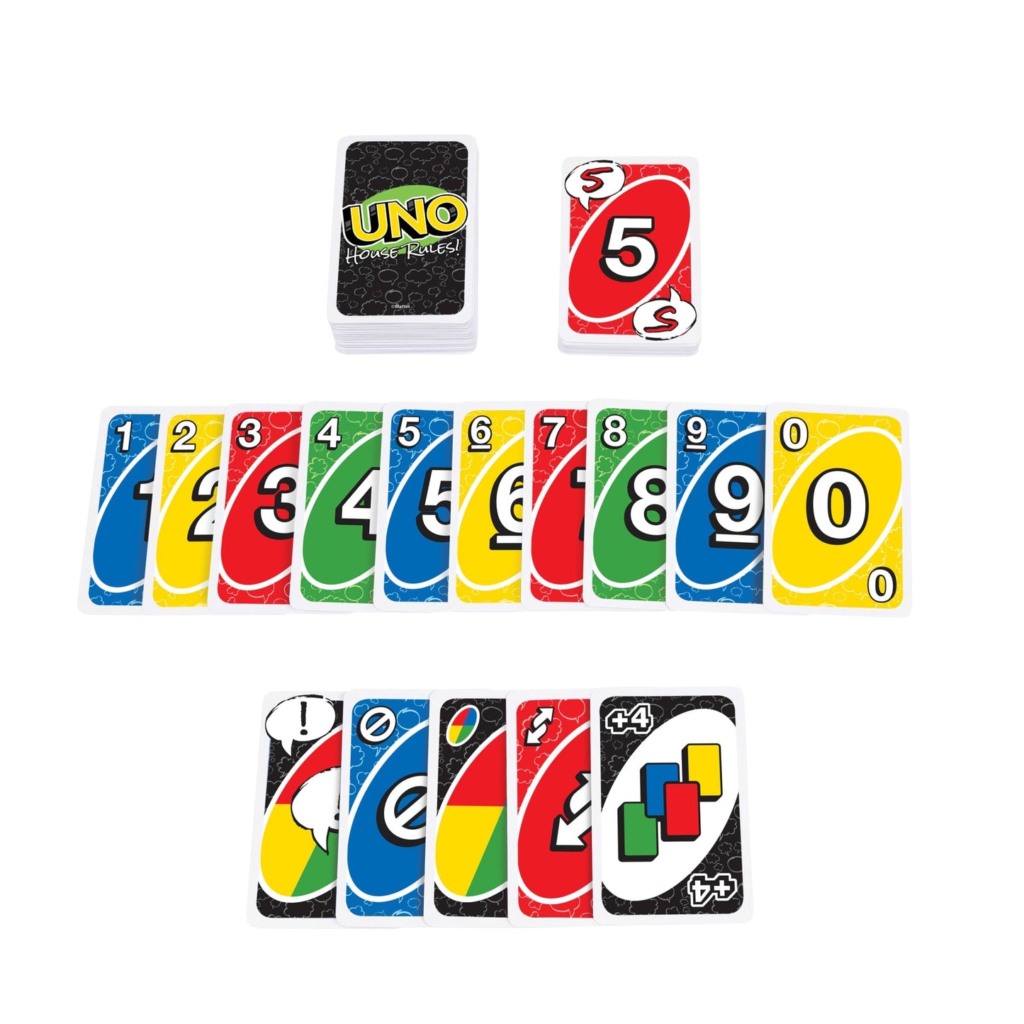 UNO House Rules Card Game For Adult, Family & Game Night