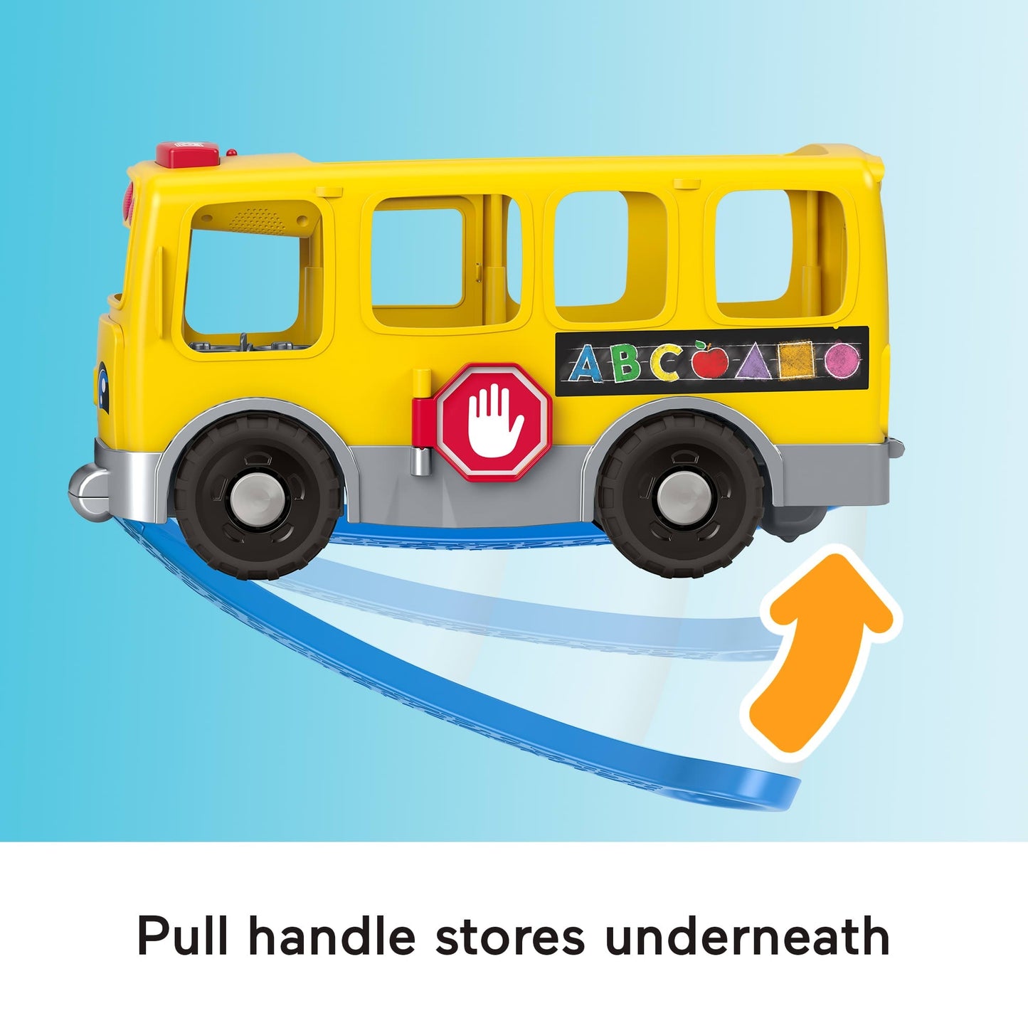 Fisher-Price Little People Big Yellow School Bus & Community Heroes Figures, Musical Toddler Toy