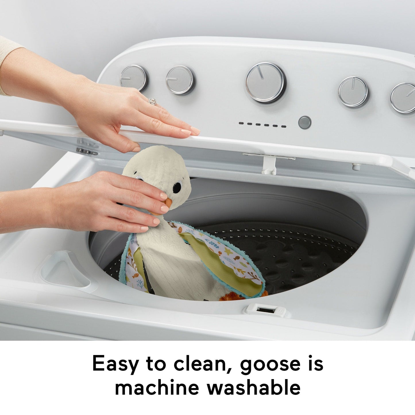 Fisher Price Snuggle Up Goose Baby Sensory Toy, Plush Toy With Jingles For Newborns