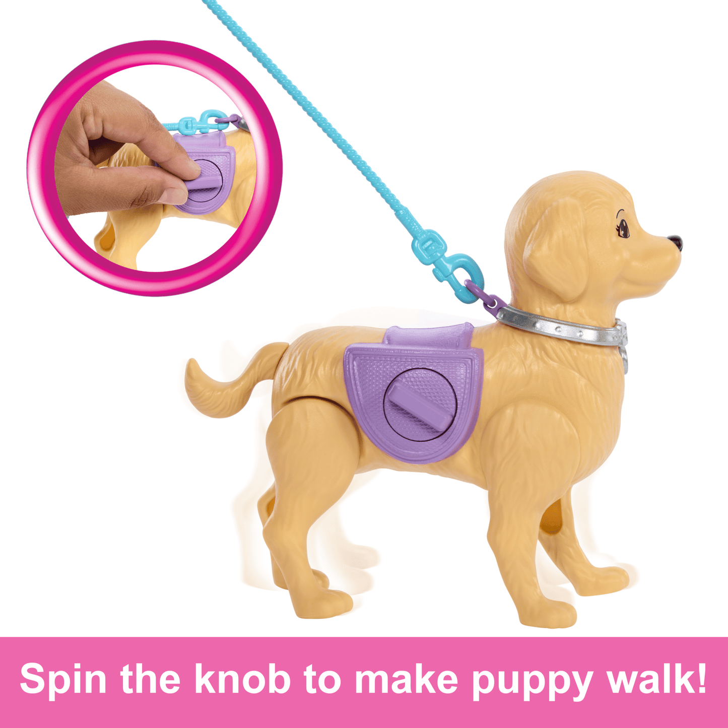 Barbie Life in The City Brooklyn Doll With Walk & Potty Dog, Toy Set With Tail-Activated Pooping Pet Puppy