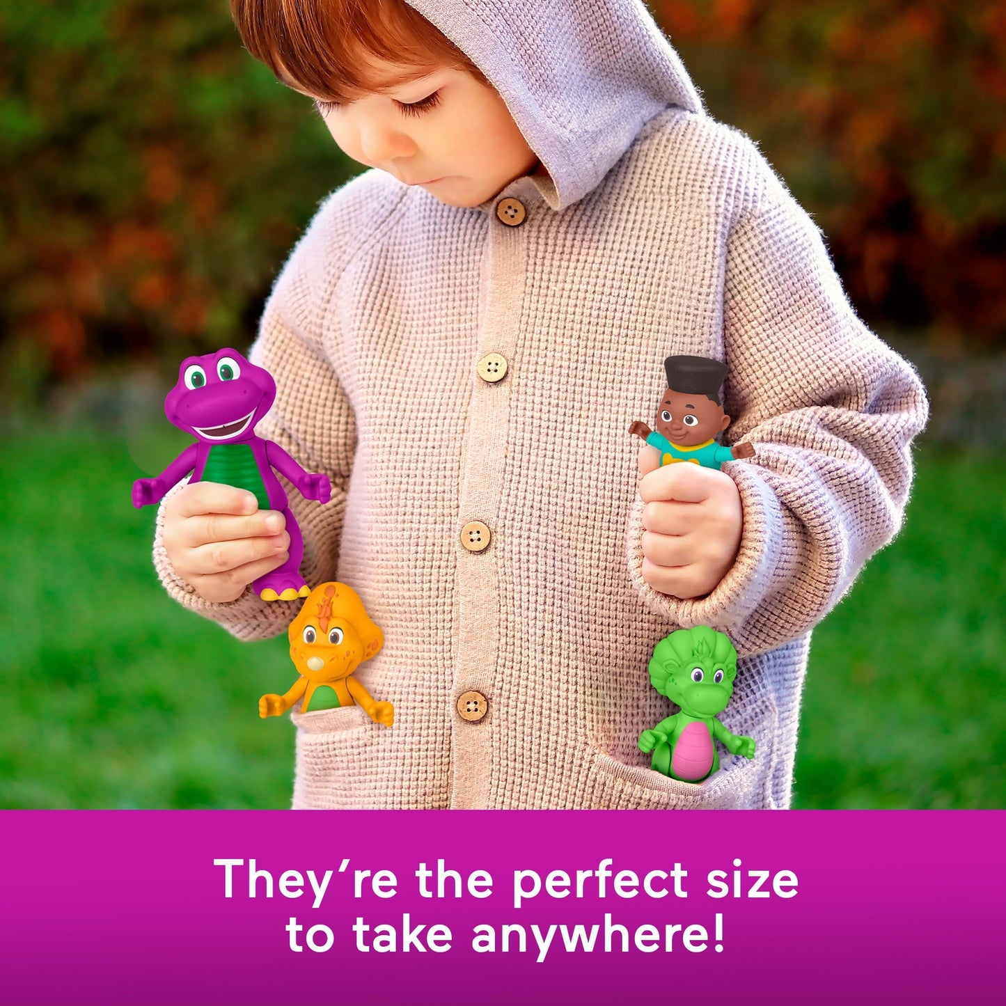 Fisher-Price Barney's World Barney Hey Friends Pack With 4 Figures
