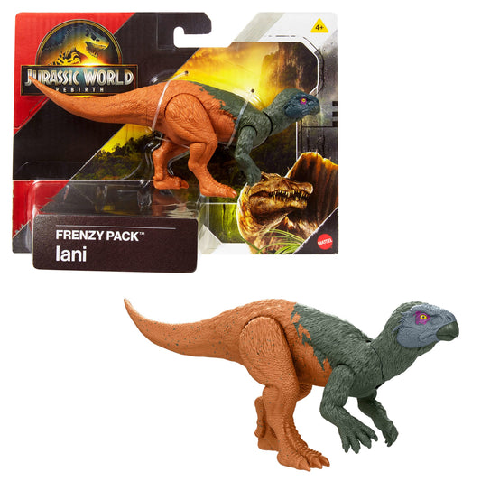 Jurassic World Rebirth Frenzy Pack Iani Dinosaur Figure, Authentic Toy, Digital Play