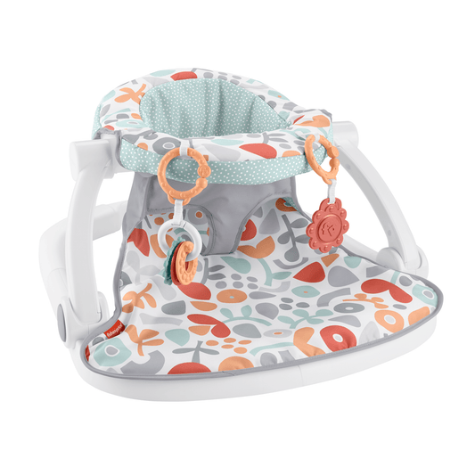 Fisher-Price Portable Baby Chair With Toys, Sit-Me-Up Floor Seat, Fresh Floral
