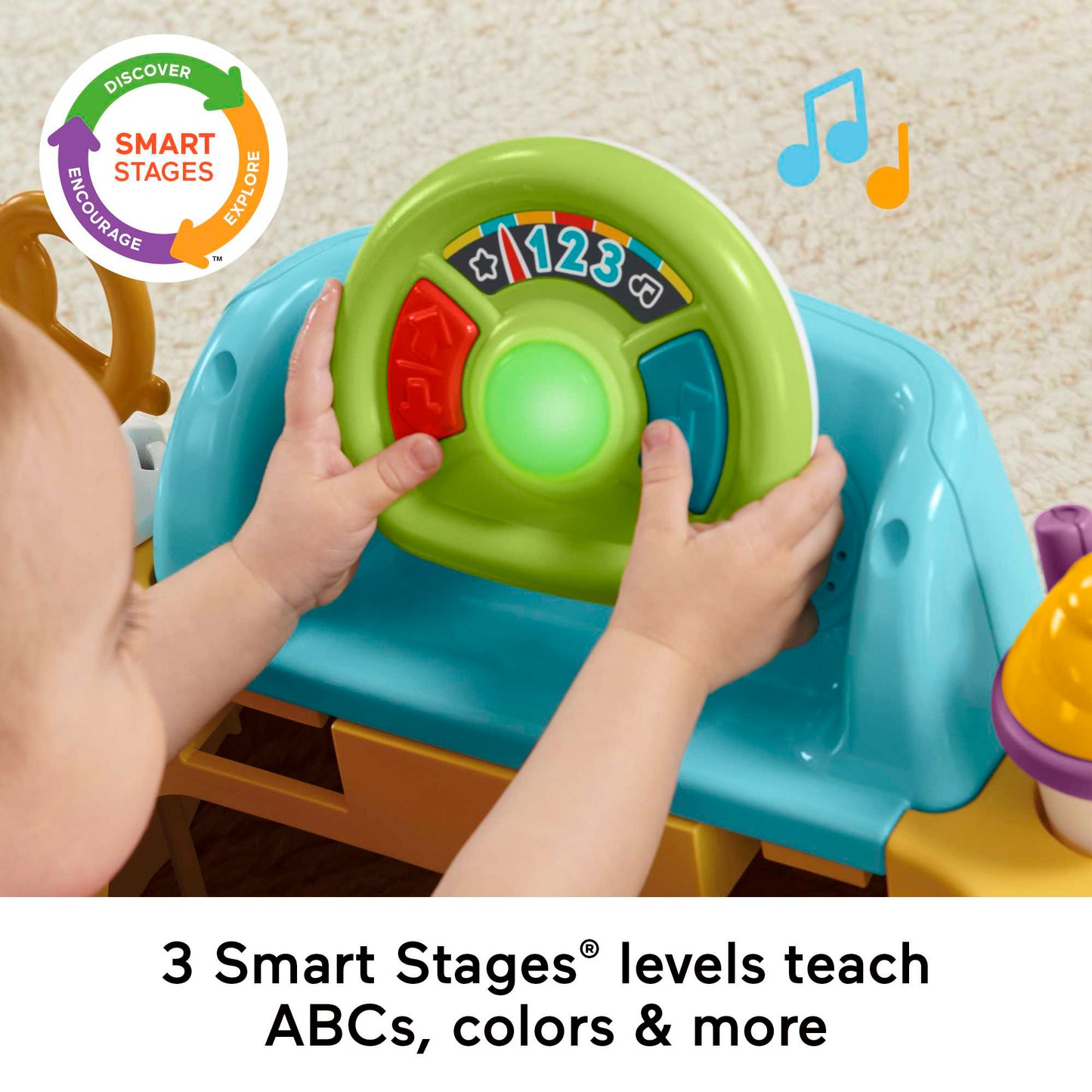 Fisher-Price 2-in-1 Servin’ Up Fun Jumperoo Baby Activity Center With Music Lights & Smart Stages