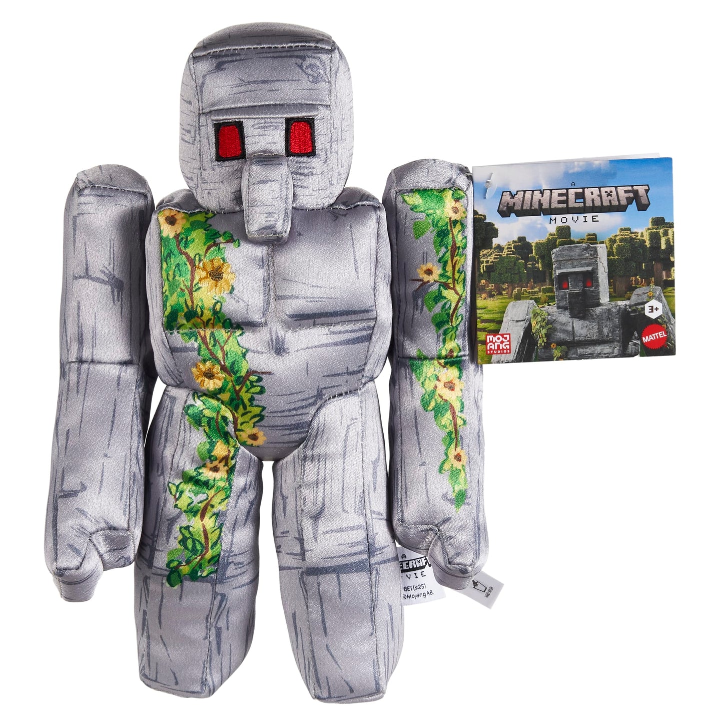 Minecraft Iron Golem Plush Toy, 8-Inch Collectible Soft Doll Inspired By A Minecraft Movie