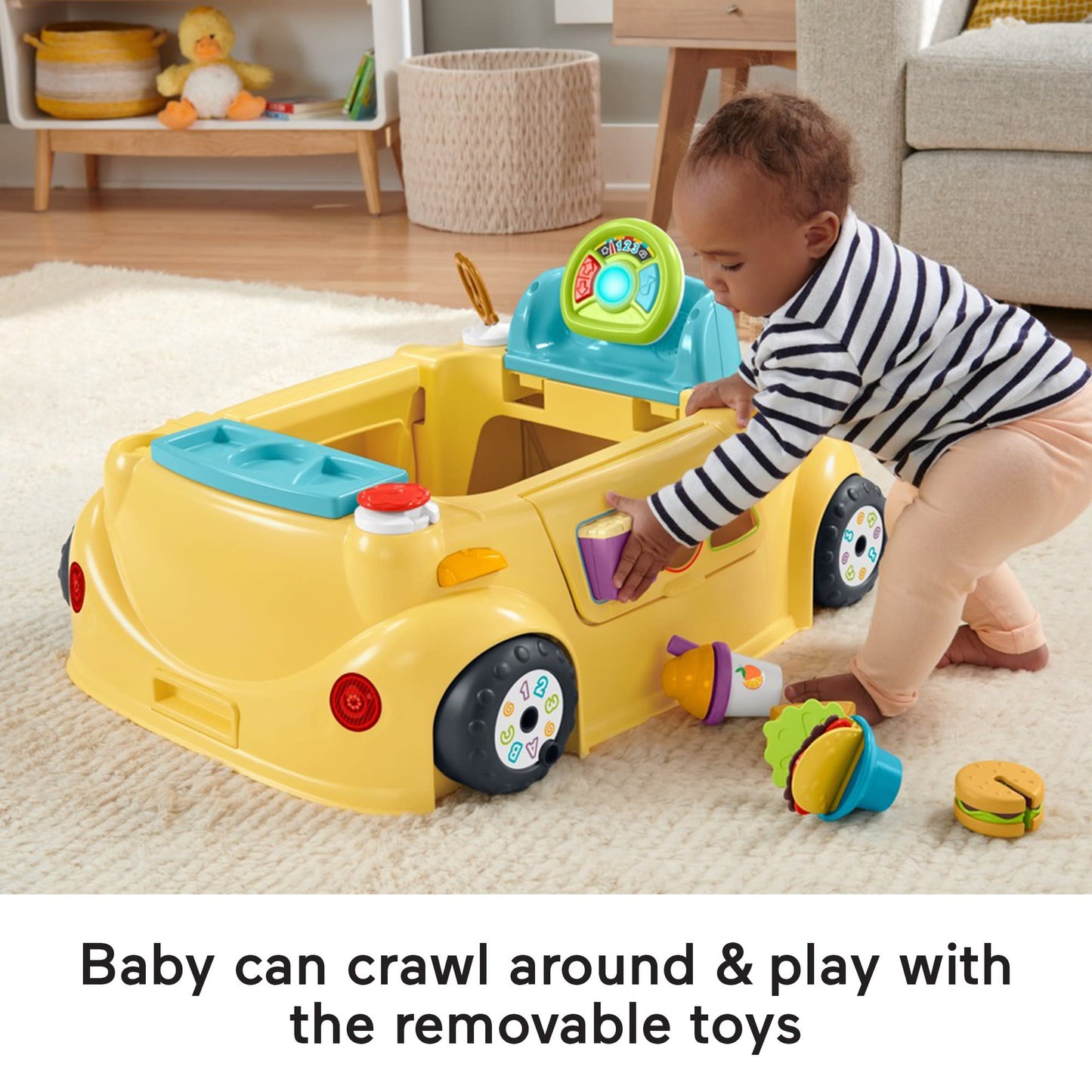 Fisher-Price 2-in-1 Servin’ Up Fun Jumperoo Baby Activity Center With Music Lights & Smart Stages