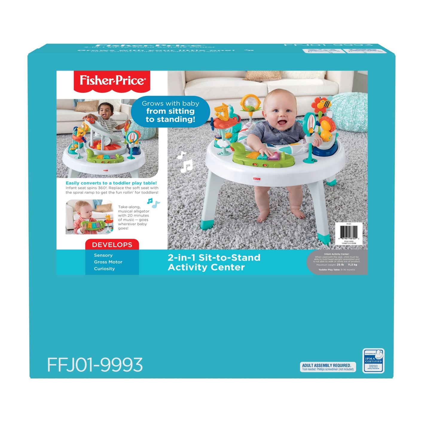 Fisher-Price 2-in-1 Sit-To-Stand Activity Center