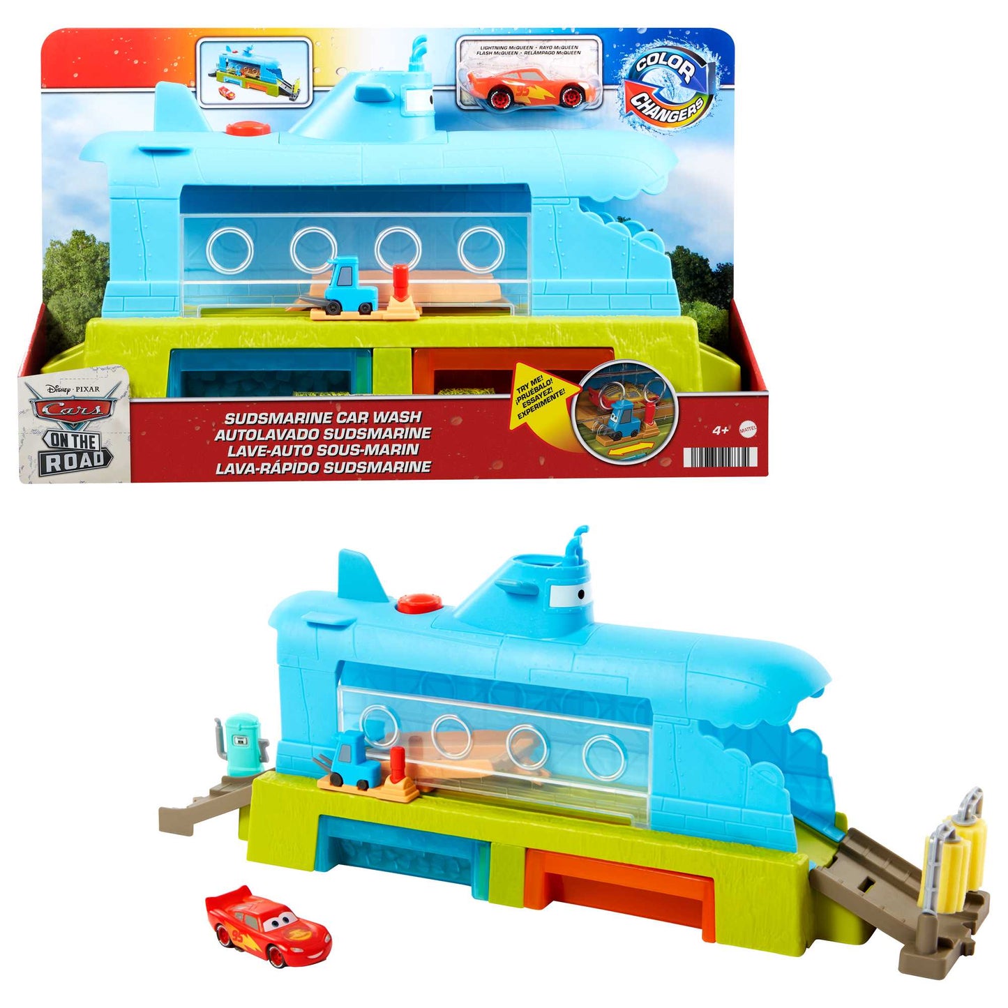 Disney And Pixar Cars Color Change Whale Car Wash Playset