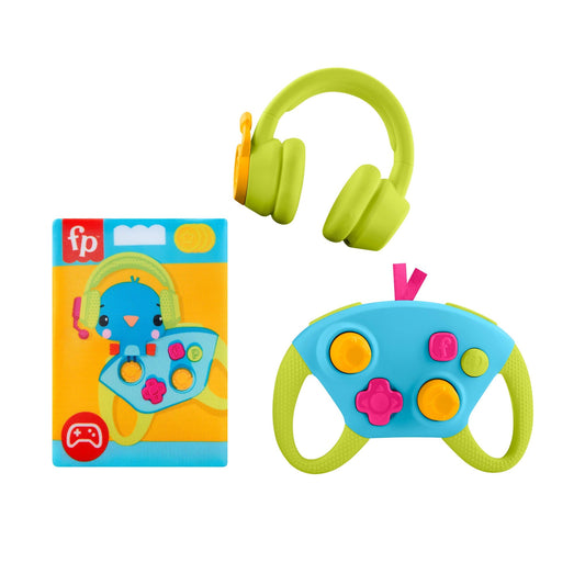 Fisher-Price Level-Up Little Gamer Gift Set, 3 Developmental Baby Toys For Newborns