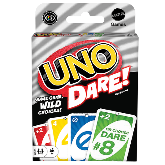 UNO Dare Card Game For Family Nights, Game Nights, Travel, Camping & Parties